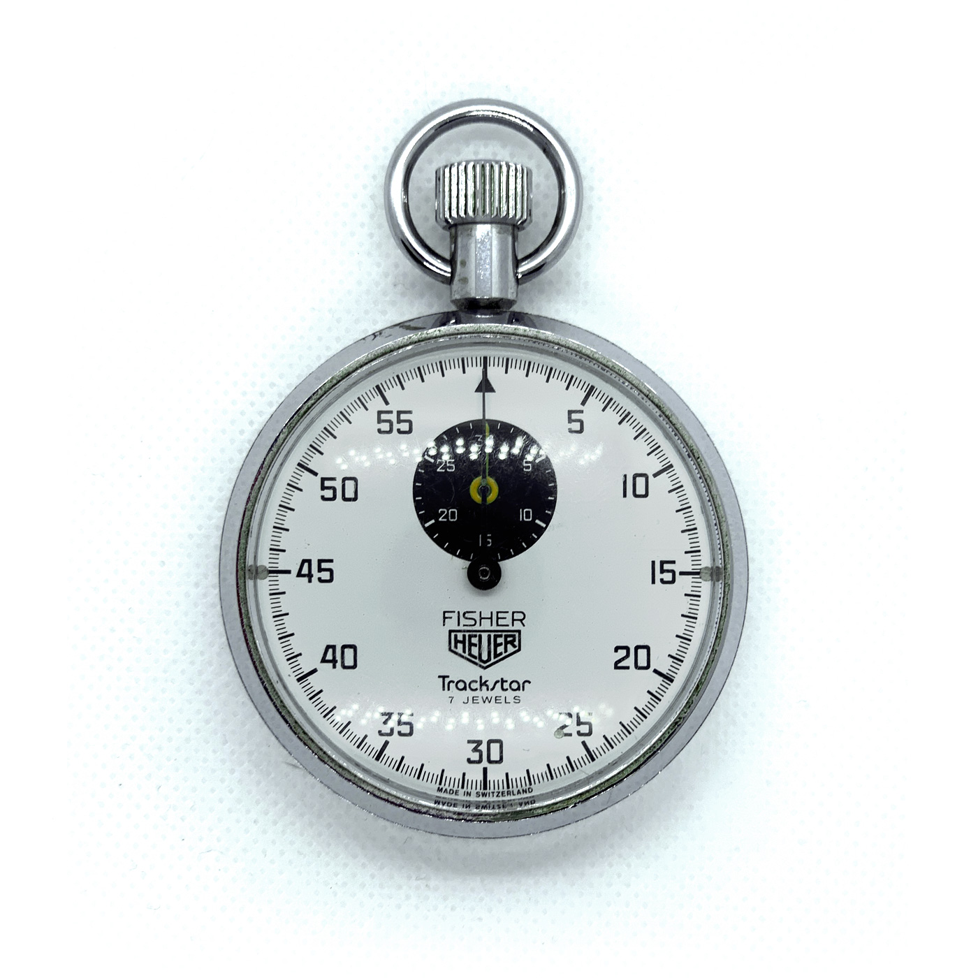 Vintage Fisher Heuer Trackstar Ref.603.301 53,5mm stopwatch #1