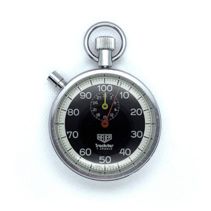 Smilodone Car Bone vintage Heuer stopwatch timer Trackstar Ref. 608.613