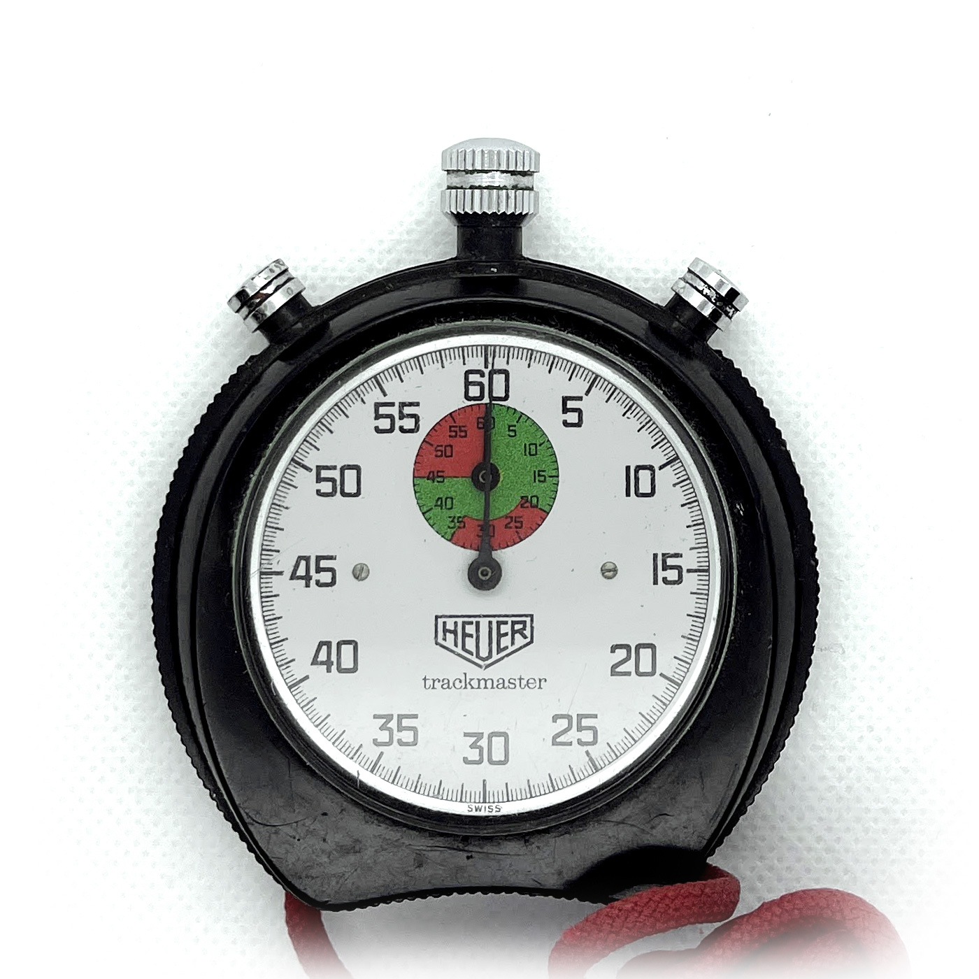 Vintage Heuer Ref.8047 black 65mm stopwatch #1