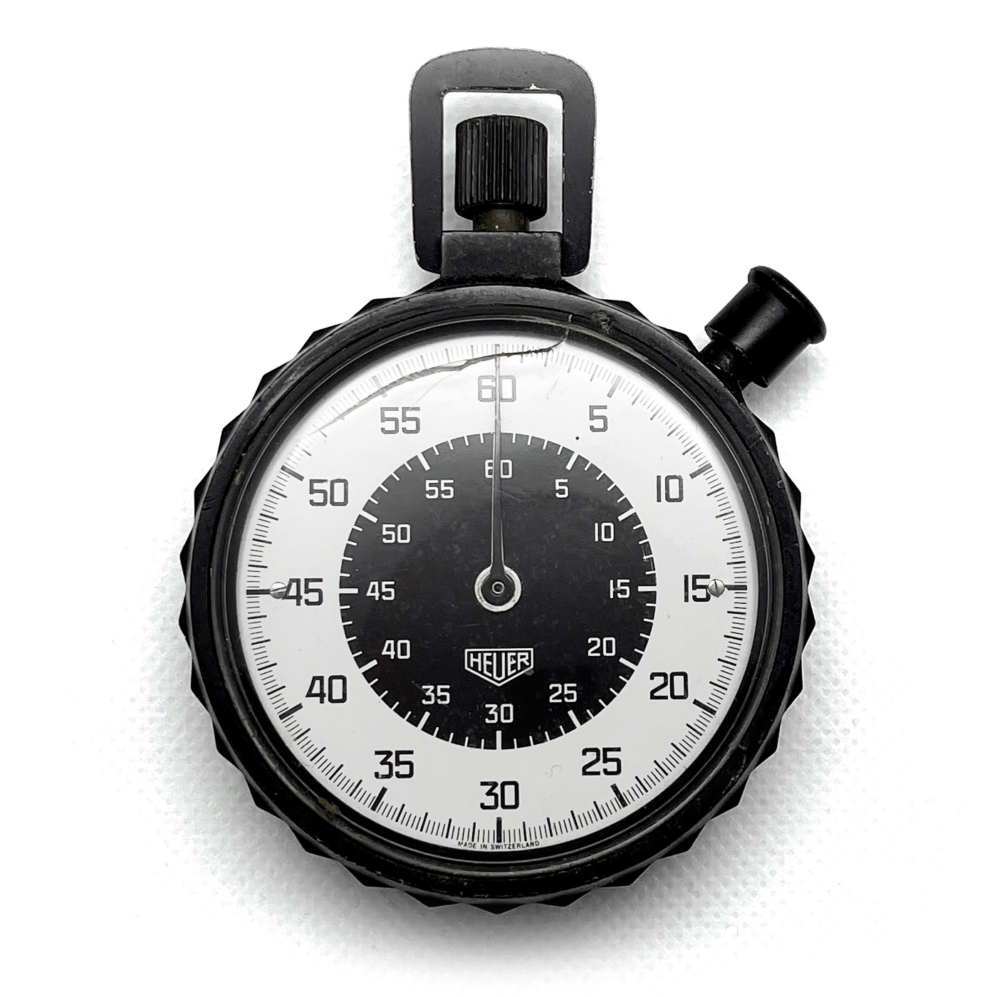 Vintage Heuer military Ref.758.901 62mm stopwatch #9