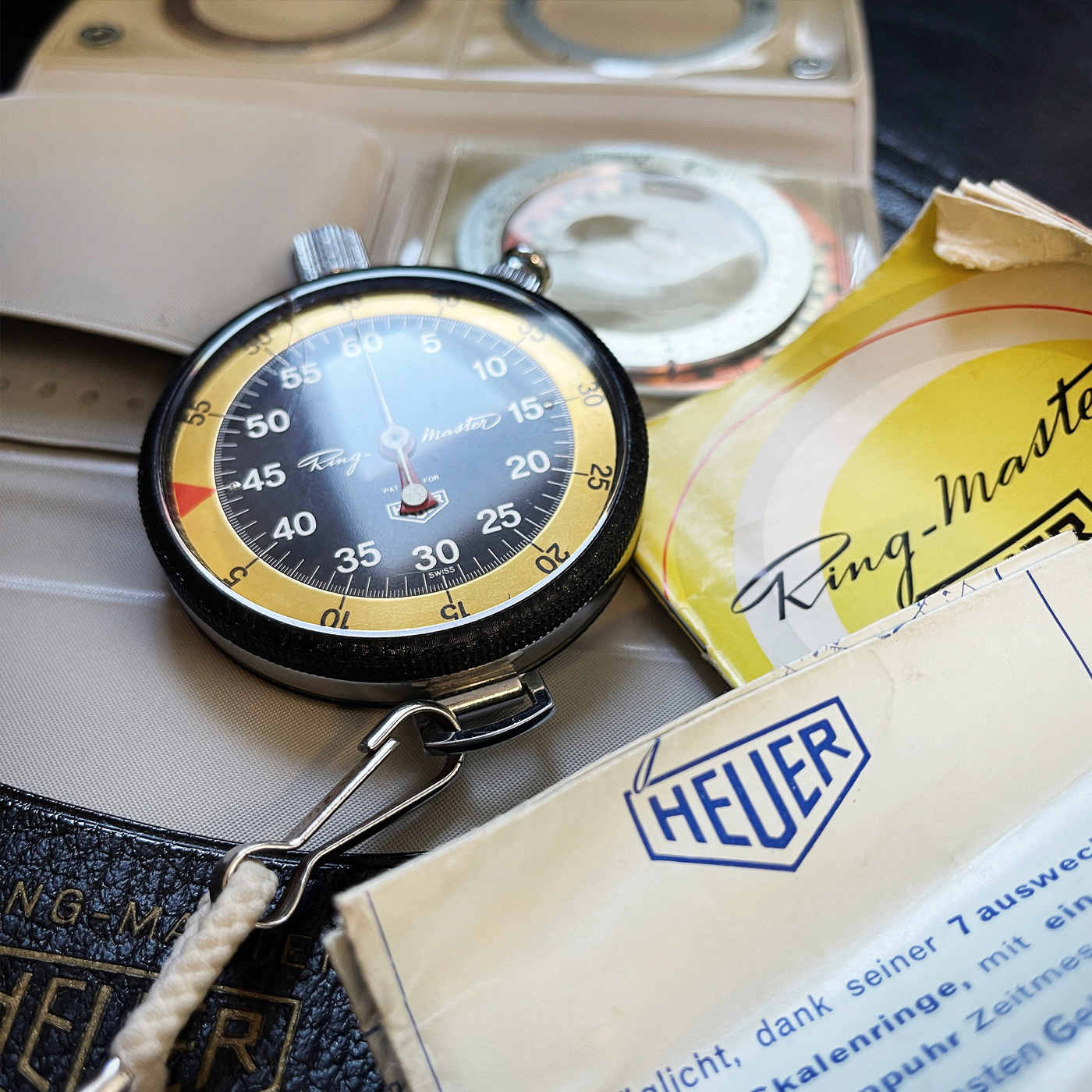 Vintage Heuer Ref.RING-MASTER 58,5mm stopwatch #2