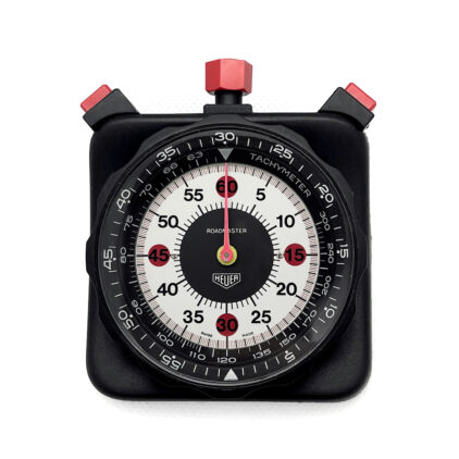 Smilodone Car Bone vintage Heuer stopwatch timer Ref.804.901.B black Roadmaster