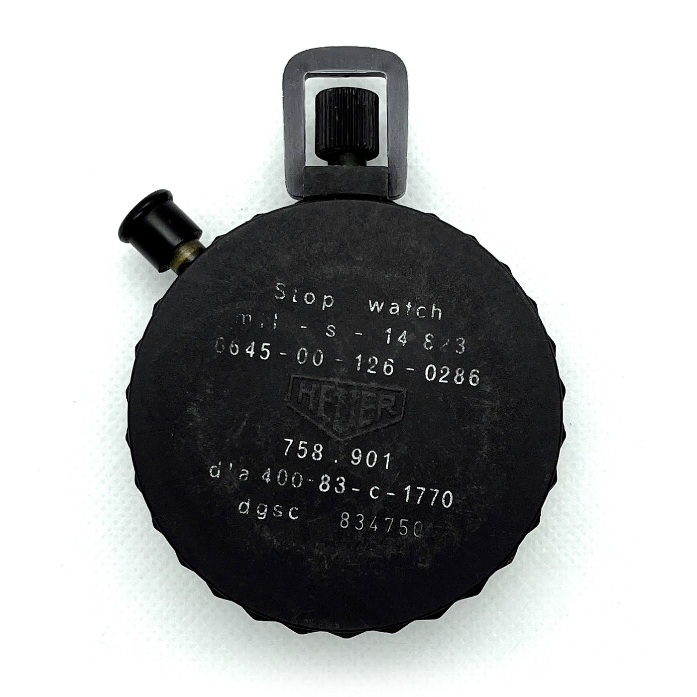 Vintage Heuer military Ref.758.901 62mm stopwatch #14