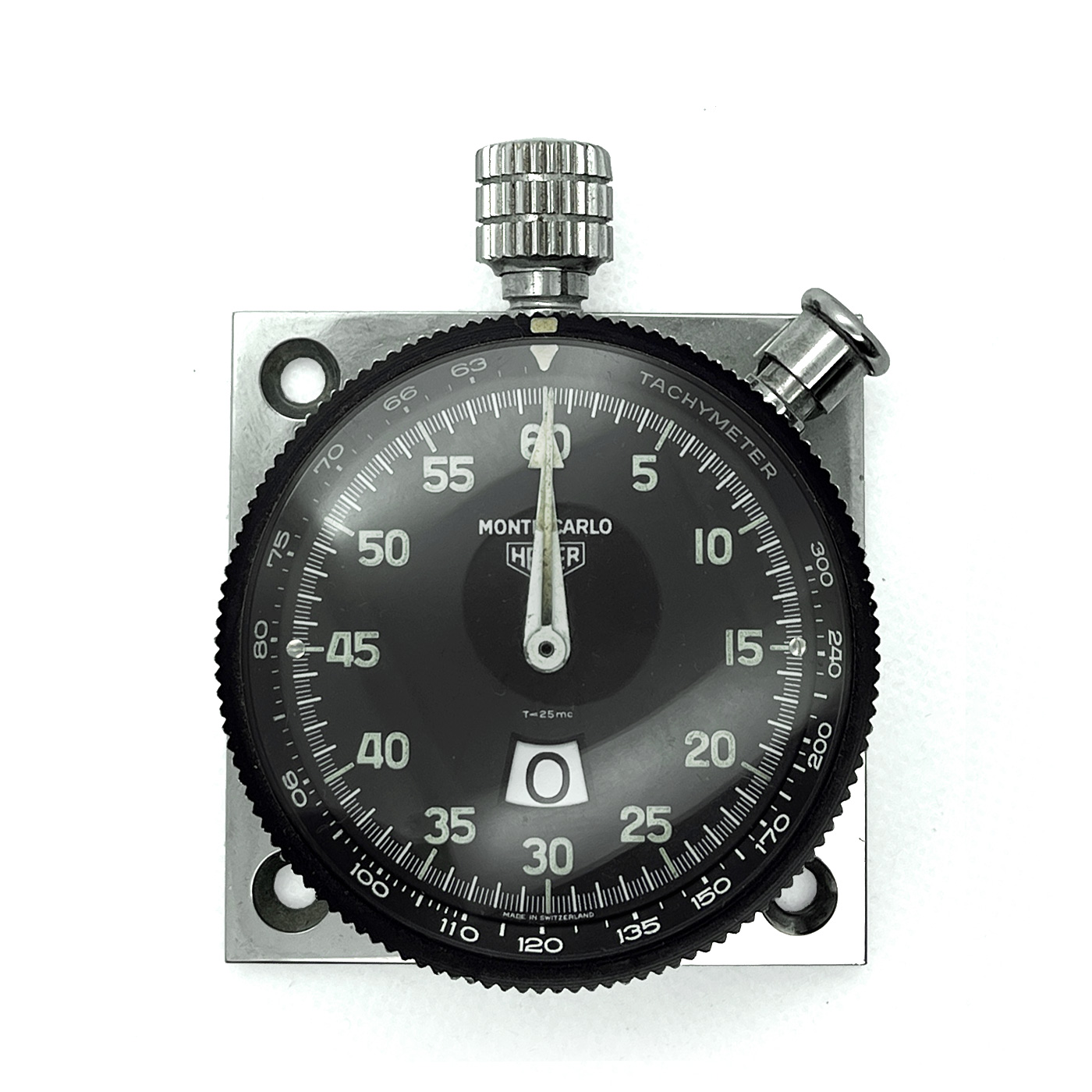 Vintage Heuer MONTE-CARLO Ref.542.717 55mm stopwatch #1