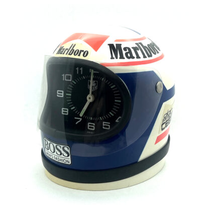 Smilodone Cavallino vintage TagHeuer Tag Heuer desk clock Formula 1 driver Alain Prost F1 Marlboro BOSS Men's fashion, CEGID