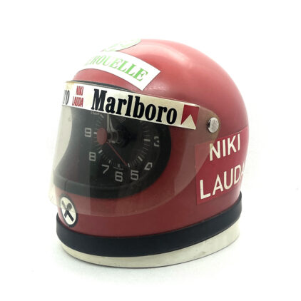 Smilodone Cavallino vintage Heuer desk clock Formula 1 driver Nicky Lauda ref.42910 F1