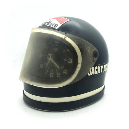 Smilodone Cavallino vintage Heuer desk clock Formula 1 driver Jacky Ickx ref.42930 F1