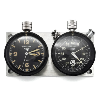 Smilodone Car Bone vintage Heuer stopwatch timer clock for classic racing cars like Porsche 911 or 912 RALLY MASTER aka RALLY-MASTER set including TIME MASTER aka TIME-MASTER and MONTE CARLO aka MONTE-CARLO
