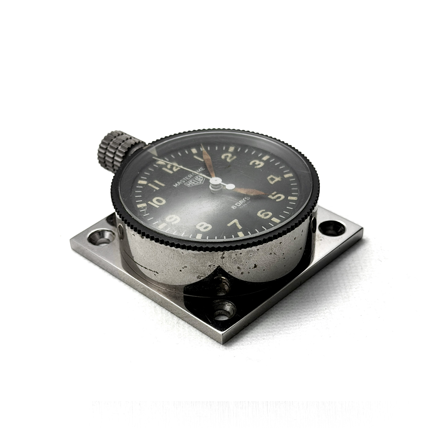 Vintage Heuer MASTER TIME 55mm dashboard clock #3